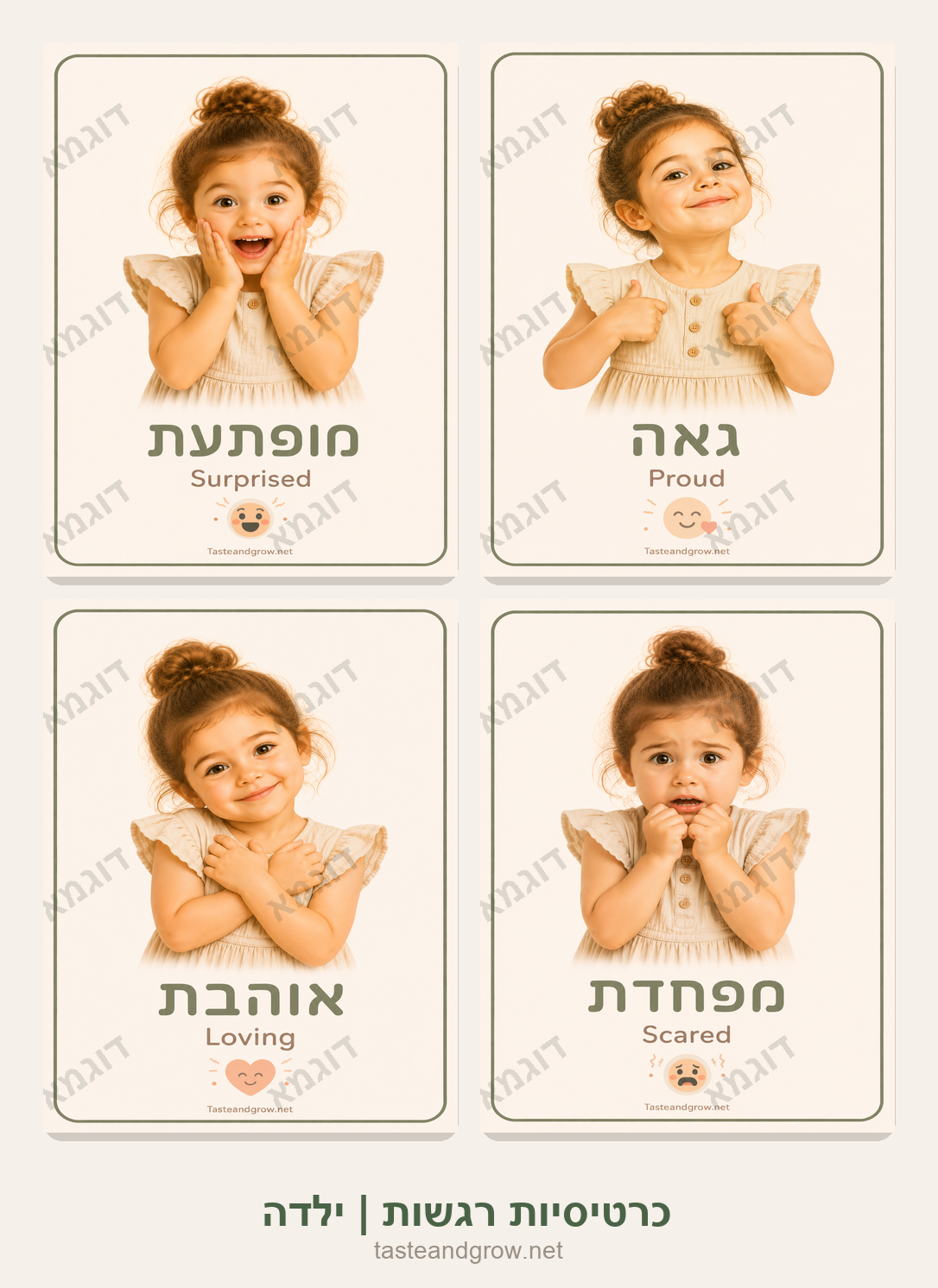 כרטיסיות רגשות – בת